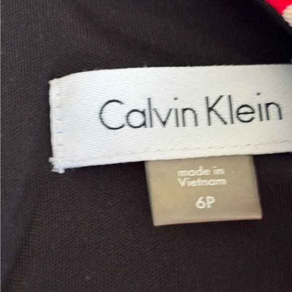 Calvin Klein Red and Black Patterned Mini Dress - Picture 13 of 14